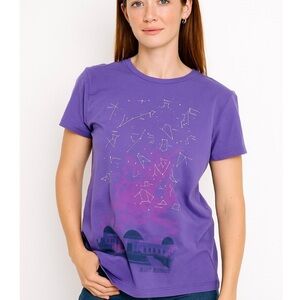Griffith Observatory Official L.A. Purple Constellation Tee Shirt Size Large